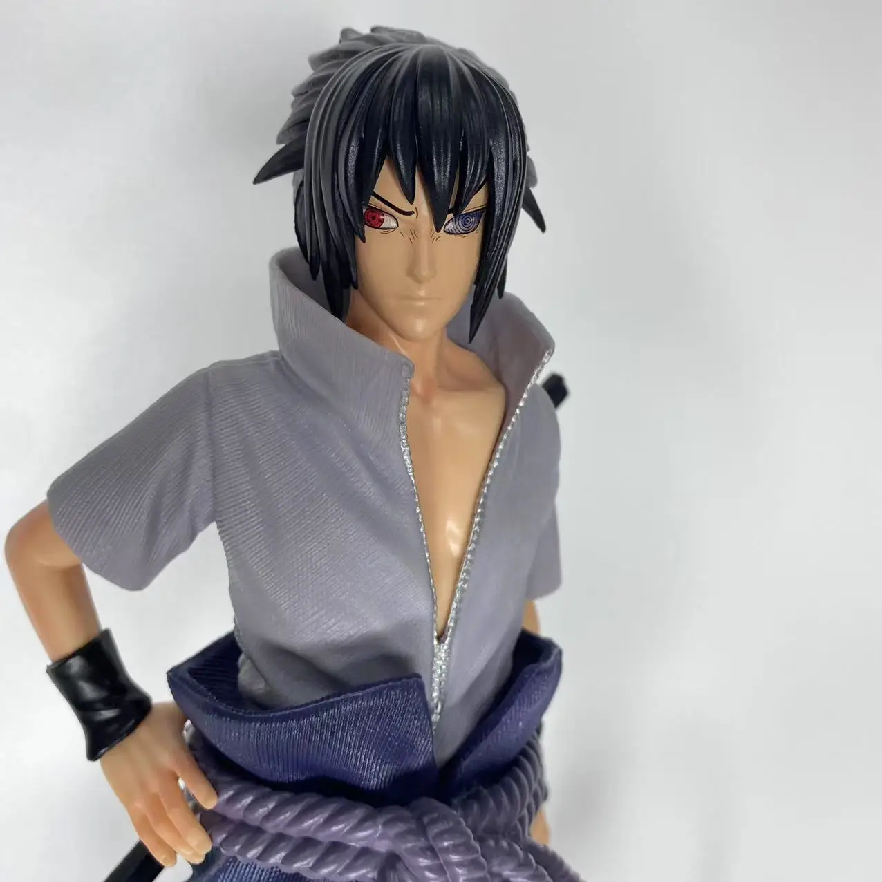 38cm New NARUTO Anime Figure Uchiha Sasuke Peripheral Model Double-headed Statue Desktop Decoration Ornaments Birthday Gifts Toy