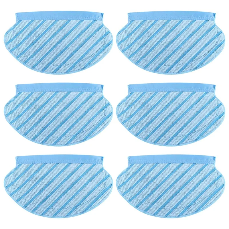 6Pcs Mop Cloth Pads Set For Ecovacs Deebot Ozmo 920 950 Vacuum Cleaner Parts Replacement Home Accessories