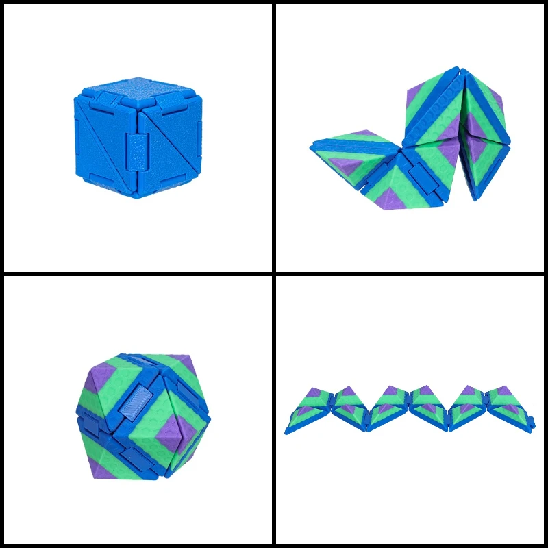3D-geprinte transformerende kubus Magische kubus Stress Fidget-speelgoed Decompressie Transformeerbare kubussen Educatief speelgoed Kindergeschenken