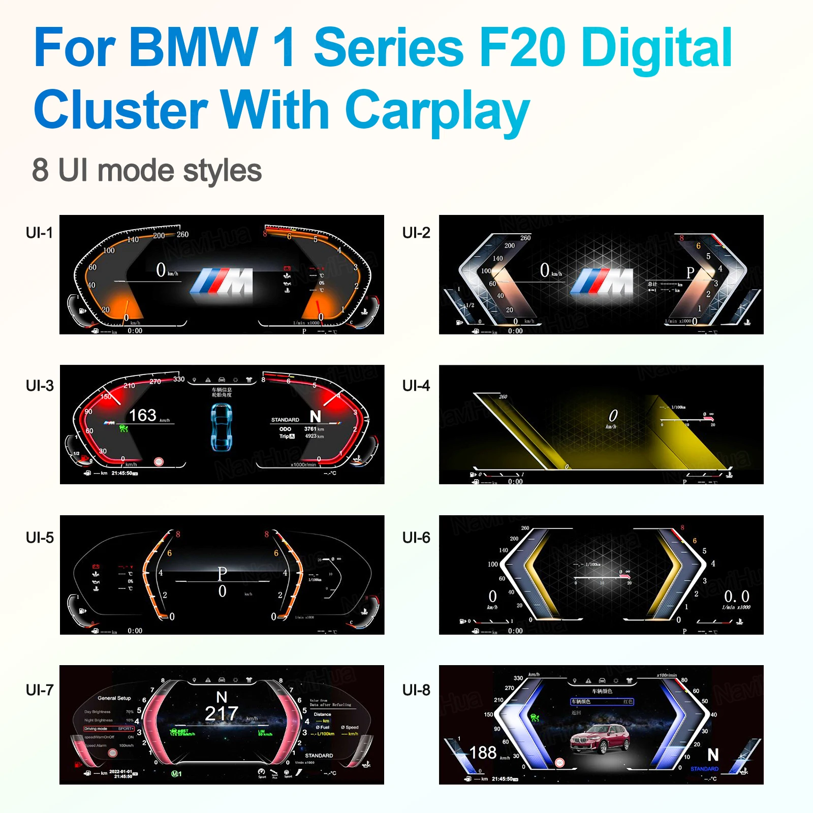 12.3 بوصة لسيارات BMW 1/2 Series X1/X2 F20/F52/F22/F45/F48/F49 سرعة سيارة LCD العنقودية الرقمية أداة لوحة القيادة قمرة القيادة الافتراضية