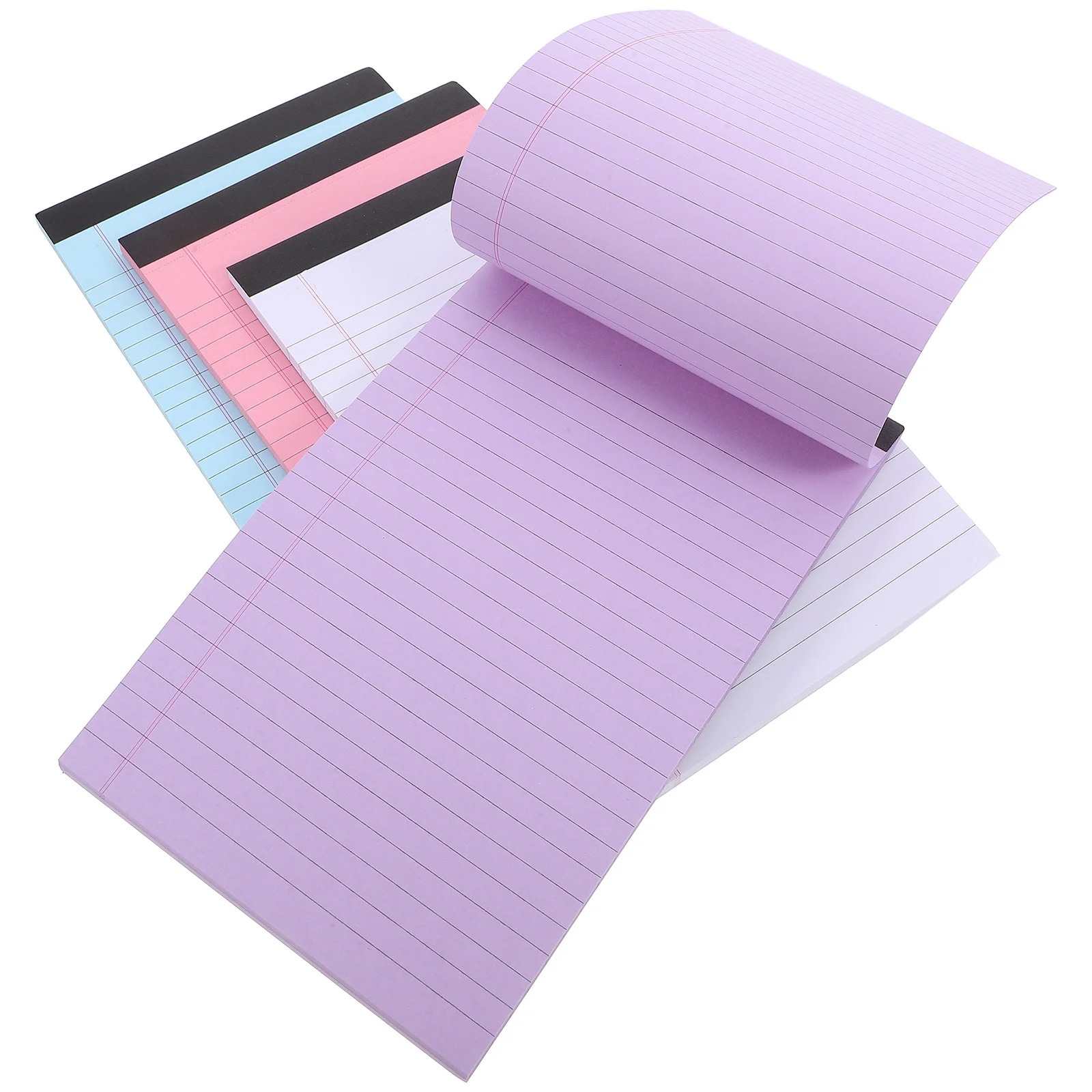 

4pcs Small Legal Pads Mini Notepads Colored Lined Writing Paper Tearable Pages For Office Home Todo List Memo Pad Supplies Pink