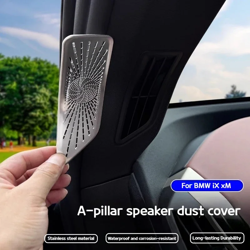 

Для BMW iX 2022-2025 модифицированный звуковой сигнал на А-стойку без трендовой защитной сетчатой чехлы XM, внутренние пылезащитные автомобильные аксессуары