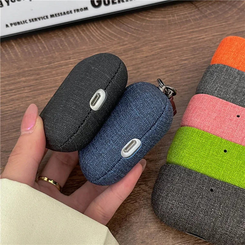 Étui en tissu pour Airpods Pro 2, PU AirPods Pro 2022, chaîne continent, Airpod 3 de luxe, accessoires pour écouteurs, 2e étuis