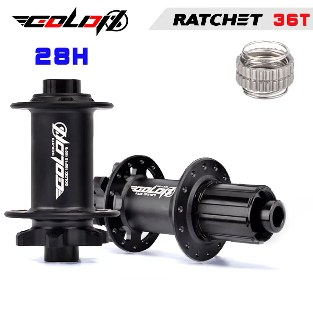 GOLDIX 370 cubo boost Hub Ratchet 36T MTB Mountain Bike Hub Front Rear 28 Holes Disc Brake Bicycle Hubs 8 9 10 11 12 Speed