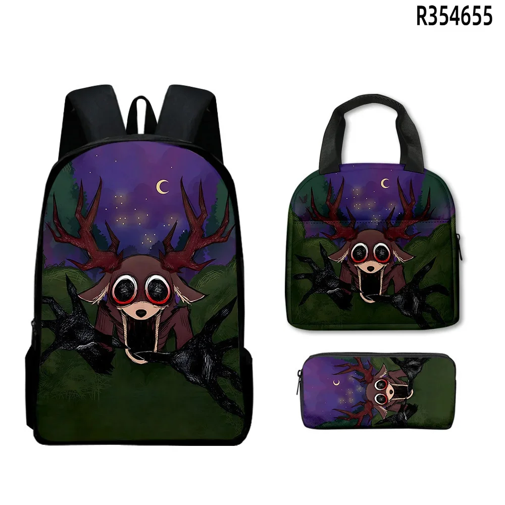 99 noites na floresta mochila crianças jogo dos desenhos animados bolsa de ombro lápis caso estudante mochila sacos menino menina presente