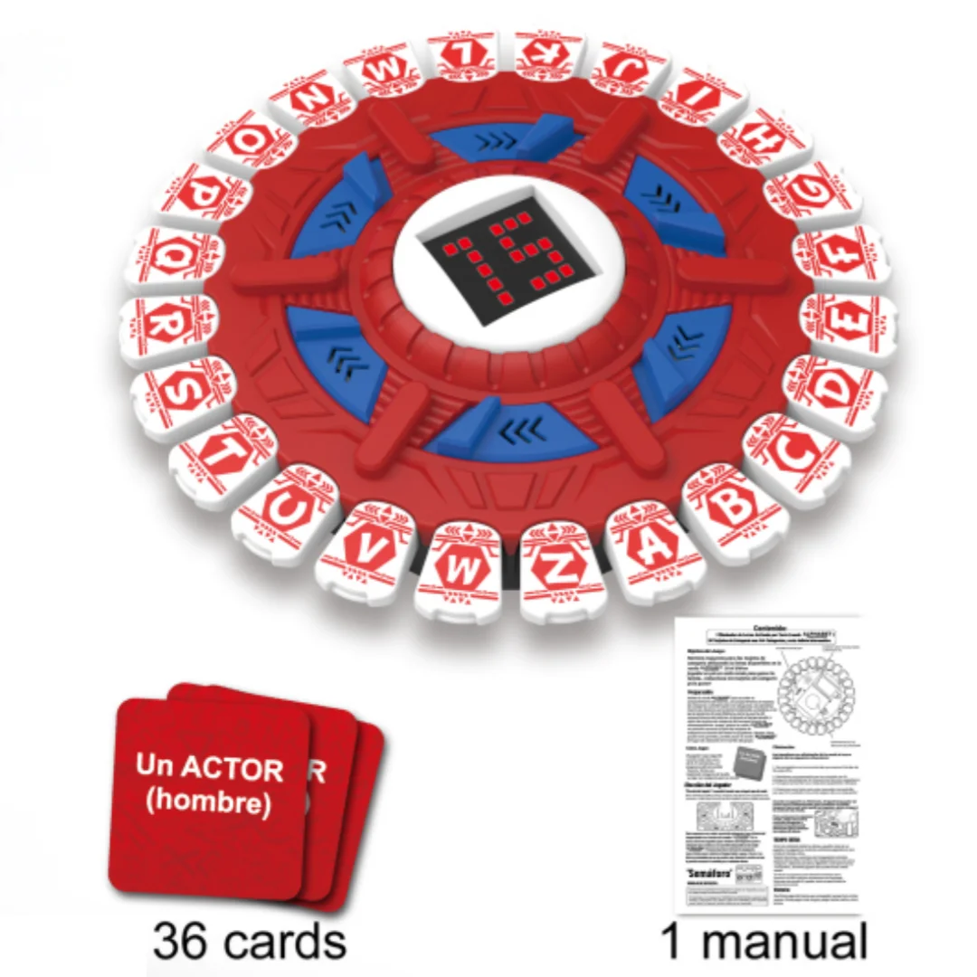 Jeu d'alphabet espagnol à 24 touches (version à affichage numérique) – Défi cerveau amusant, jeu de société/tablette à jet rapide.