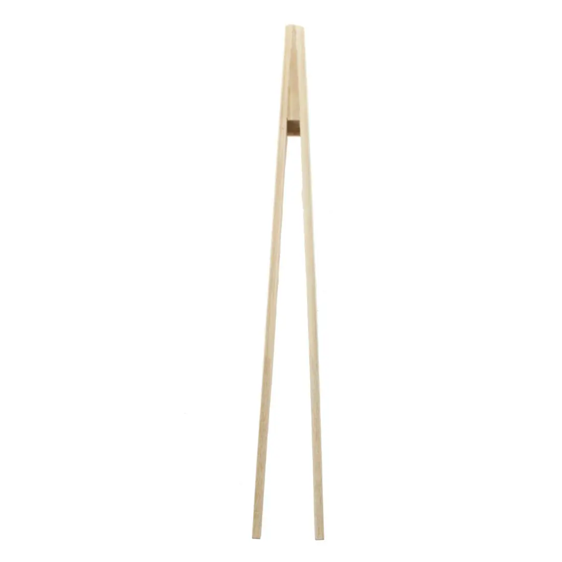 ABYL  Textured Bamboo Kongfu Tea Utensil Tweezers 14.5cm Wood Color