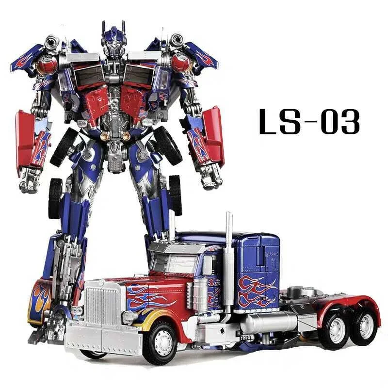 En Stock juguete de transformación LS03 OP modelo versión de aleación Robot Autobot figura de acción colección de regalo elección de niño vacaciones