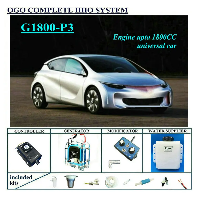 OGO полная система HHO G1800-P3 PWM CE и FCC MAF/MAP upto Engine 1800CC