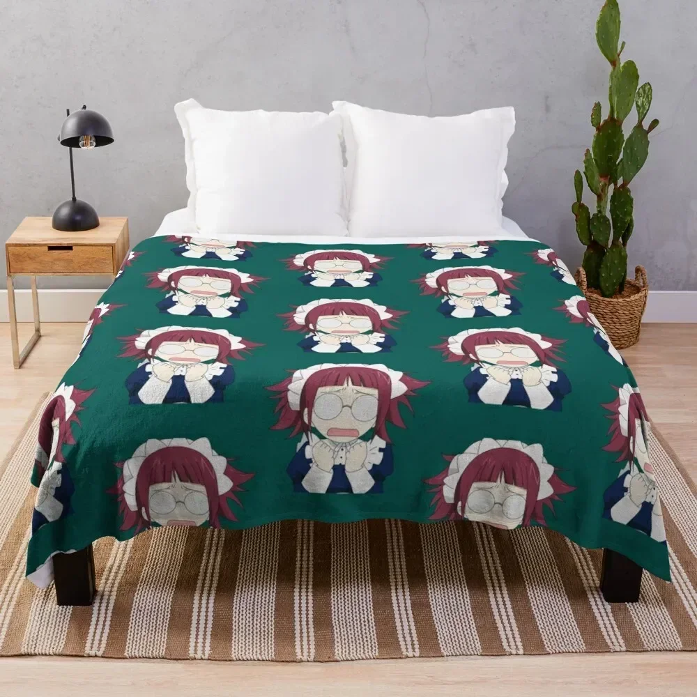 

Mei rin kawaii black butler Throw Blanket Flannel Fleece Soft Warm Throw Blanket