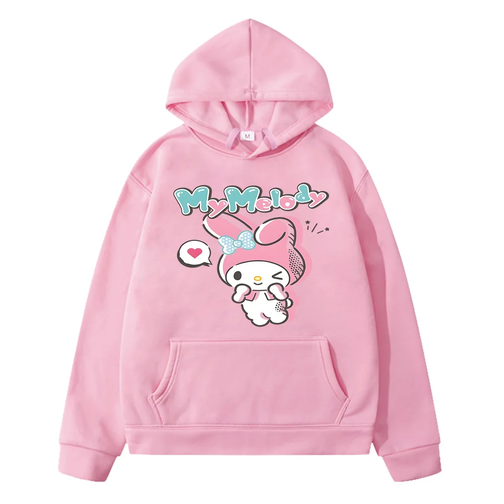 Rabbit Cartoon Graphic Hoodies Boys and Girls Children Kawaii Sweatshirts Cute Hooded Pullovers Autumn/Winter Long Sleeve Tops