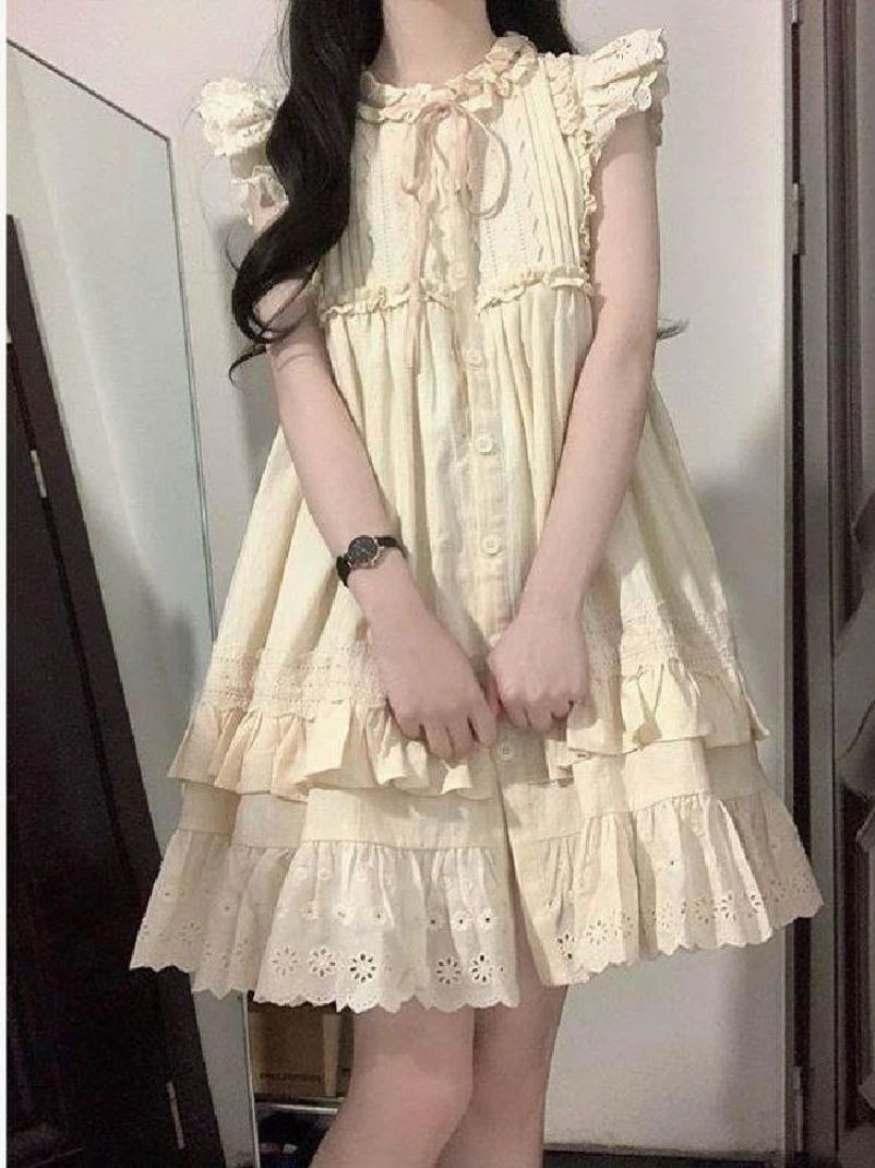 معطف Sweet Summer ort Dr مع Flng Sves للنساء ذو المقاسات الكبيرة من سلسلة Earlette First Love