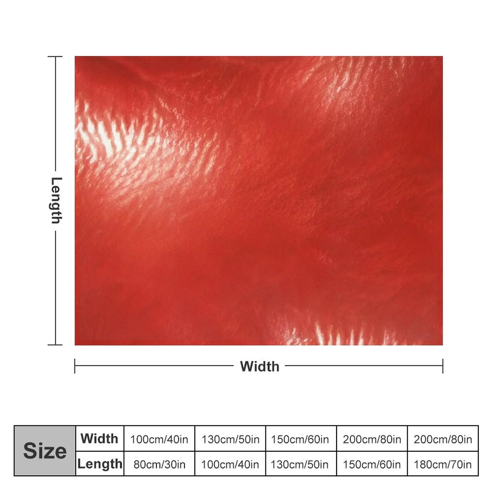 Realistic Red Leather Texture Commissioned Painting Throw Blanket Flannels Blankets For Bed Blankets