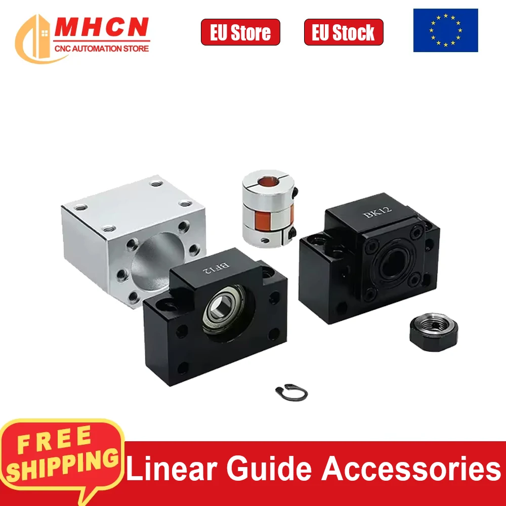 【EU Store】 Accessoires pour vis à billes à bon prix, 1 pièce/ensemble BK BF12 + coussinet DSG16H + coupleur LF25 8*10 pour vis à billes pour machines-outils CNC
