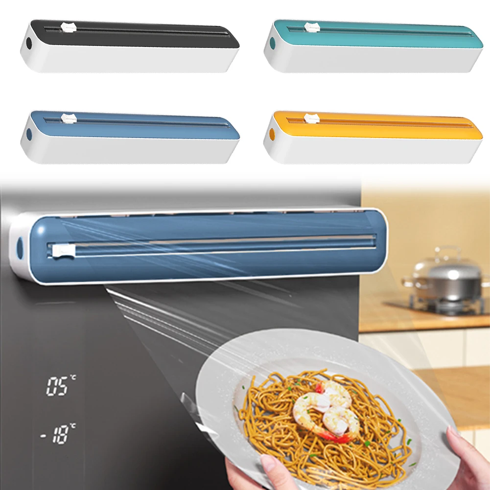 

Диспенсер-резак для пищевой пленки, магнитный держатель для пленки, резак для алюминиевой фольги и стрейч-пленки для кухни