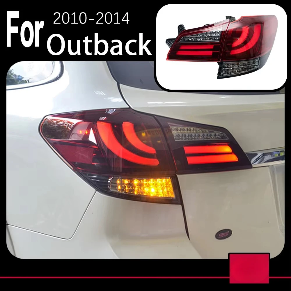 AKD Car Styling Tail Lamp for Outback Tail Lights 2010-2016 Outback LED Tail Light Taillight Dynamic Signal Auto Accessories