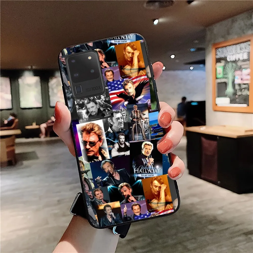 Johnny Hallyday Music Phone Case For Samsung S 9 10 20 21 22 23 30 23plus lite Ultra FE S10lite Fundas