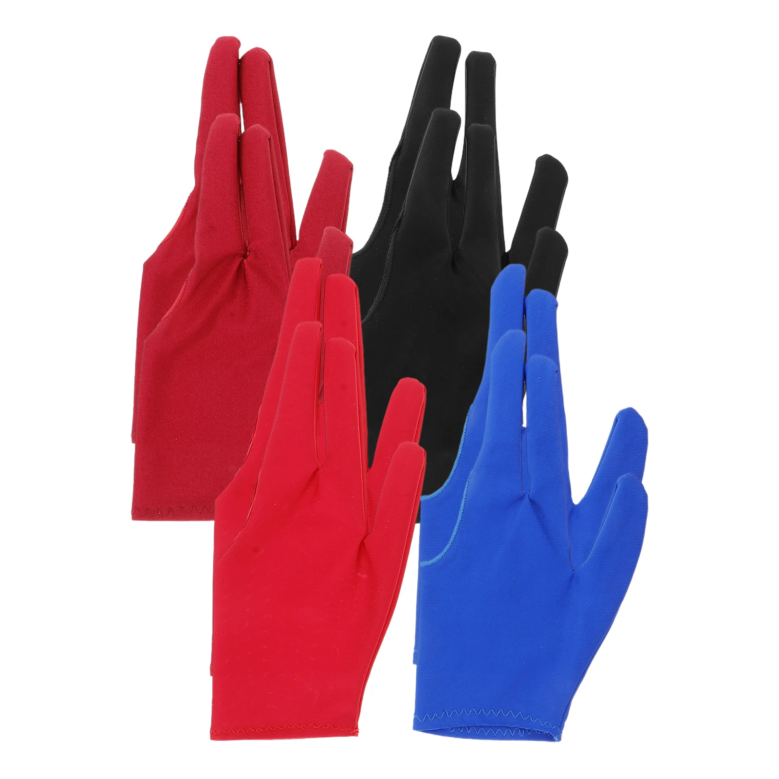8pcs Yo-yo Gloves Breathable Elastic Snooker Billiards Accessories Glove Elastane Antislip Comfortable Suitable Sweaty Hands