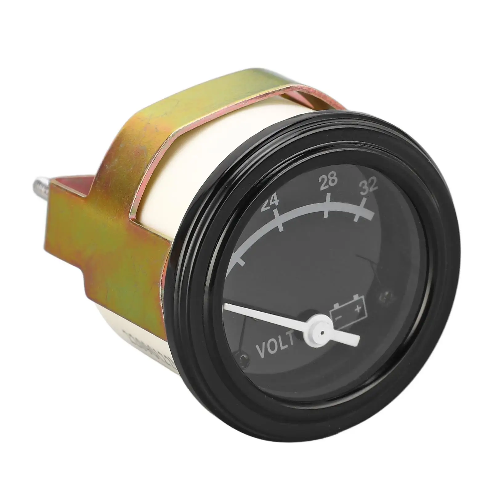 

Round Analog Panel Meter 24V Transparent Housing Robust ABS Stainless Steel for Circuit Testing Portable Gauge Tool