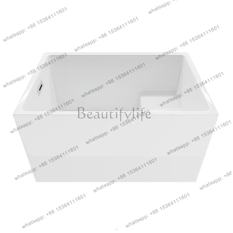 

Square with seat Popular style Household acrylic independent small bathtub QT-075A