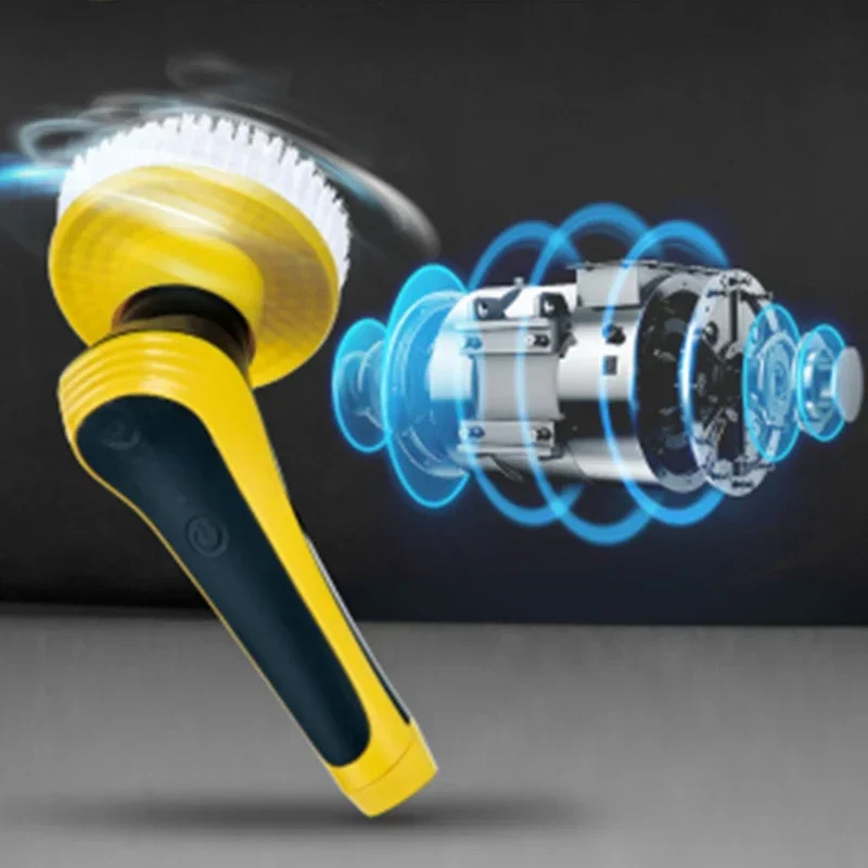 家庭用 220v ワイヤレス電動クリーニングブラシ家庭用浴室トイレ充電ワイヤレスクリーニングブラシ回転床ガラス