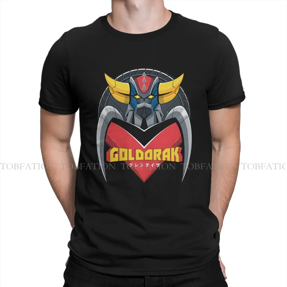 Ufo Robot Grendizer Goldorak T Shirt Goth Men's Tees Summer 100% Cotton Clothing O-Neck TShirt