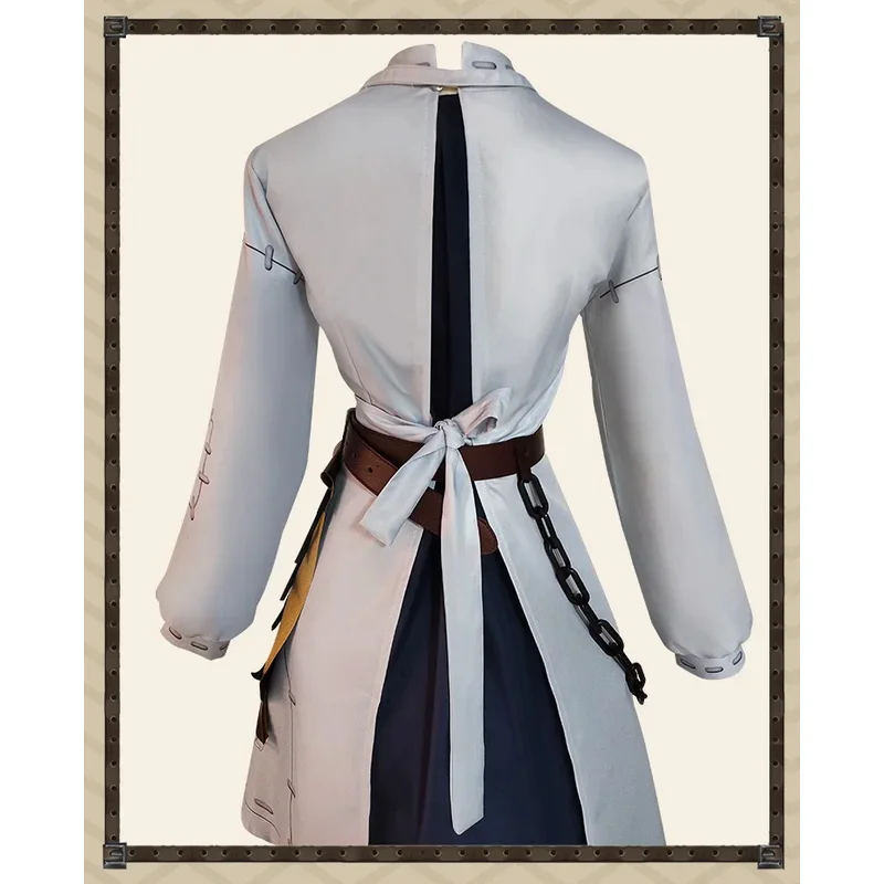 aa124LQIdentity V Psycholog Dr. Ada Mesmer Strój Cosplay Oryginalna Skóra Sukienka Kompletny Zestaw Mundur Halloween Party Kostium f