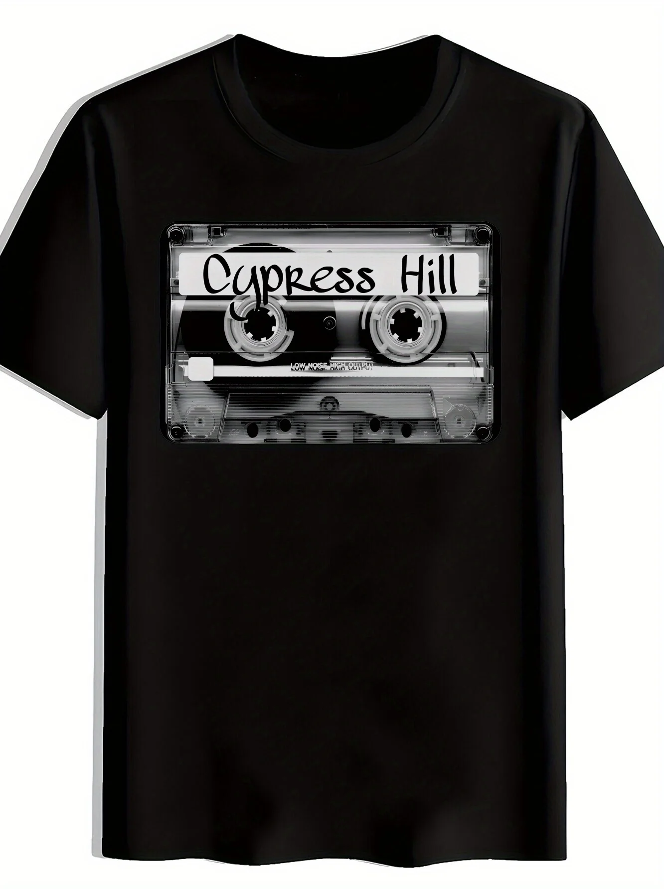 

Vintage Rock Tee Black Cypress Hill Vintage Rock Band Graphic TShirt Mens Casual Summer TopPolyester Crew Neck Short SleeveTee