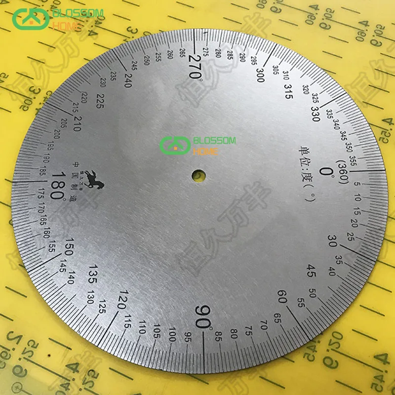 Diameter 160mm, Inner Hole 6mm,Thickness 2mm Industrial Measuring Disc Stainless Steel Angle Disc Mechanical Fittings