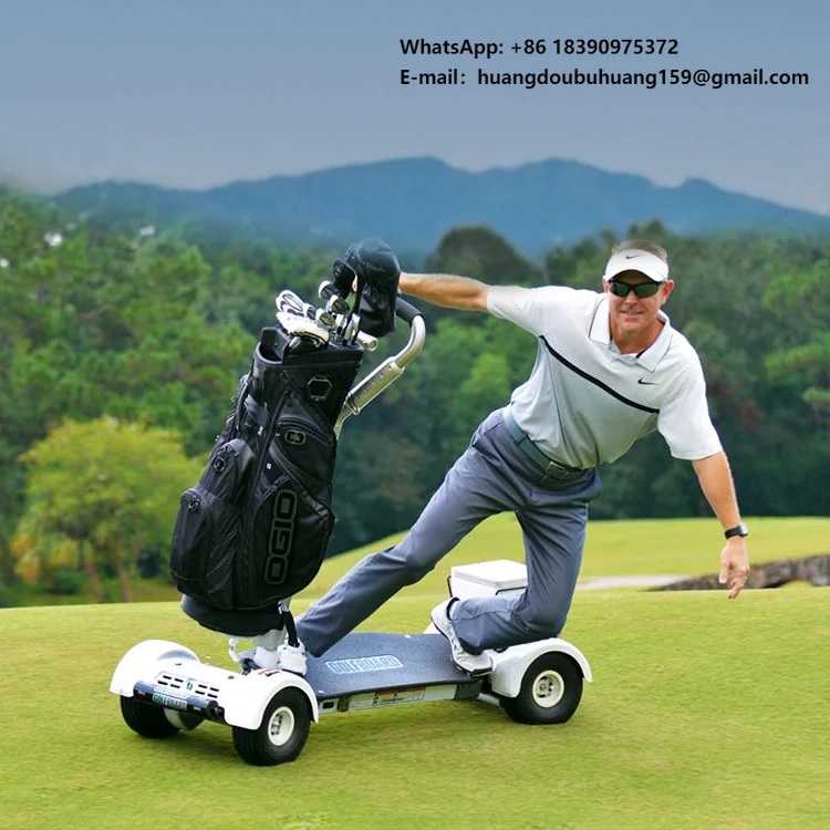 

New 60V 1600W Electric Golf Trolley Cart 10-Inch Tubeless Tyres Large Lithium Battery Brushless Dual Motor Body-Turning