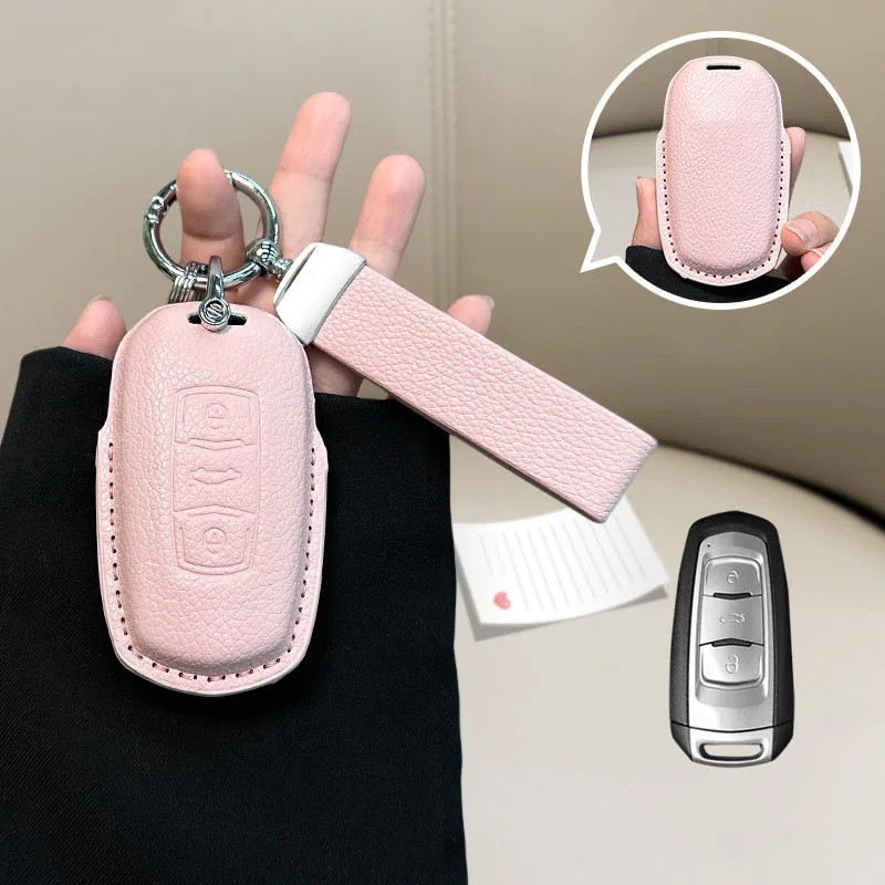 For Geely Coolray X6 X7 Geometry C Emgrand Global Kulrey Hawk GX7 Okavango NL3 Galaxy E5 Sailing Edition Voyage Car Key Cover 3
