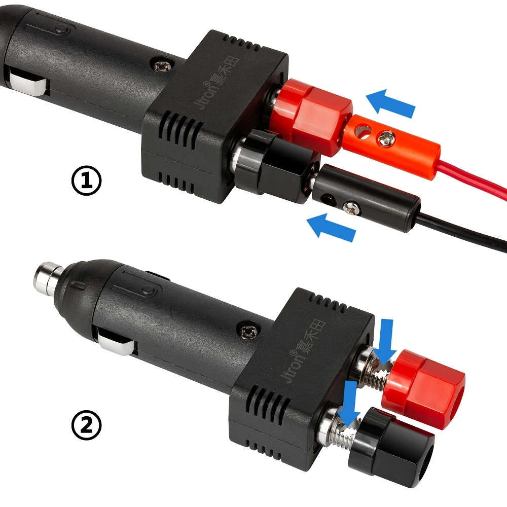 Car power plug Car modification charging banana plug power line DC12V 10A