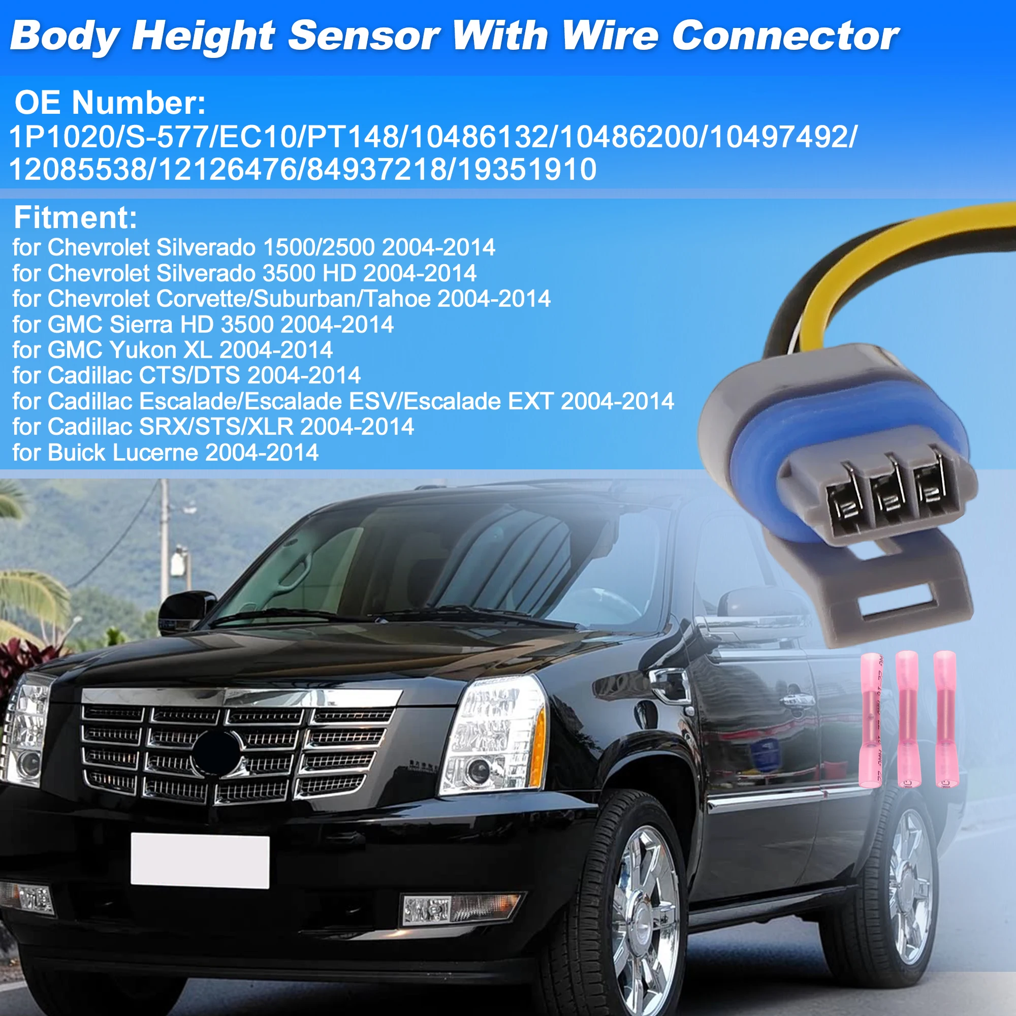 UXCELL Mass Air Flow Sensor Connector for Chevrolet Silverado 04-14
