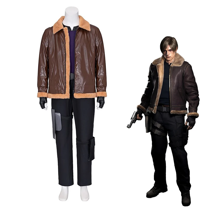 

Костюмы для косплея Leon S kennedy, униформа для игры Biohazard Resident Remake, одежда для вечеринки на Хэллоуин, одежда для мужчин