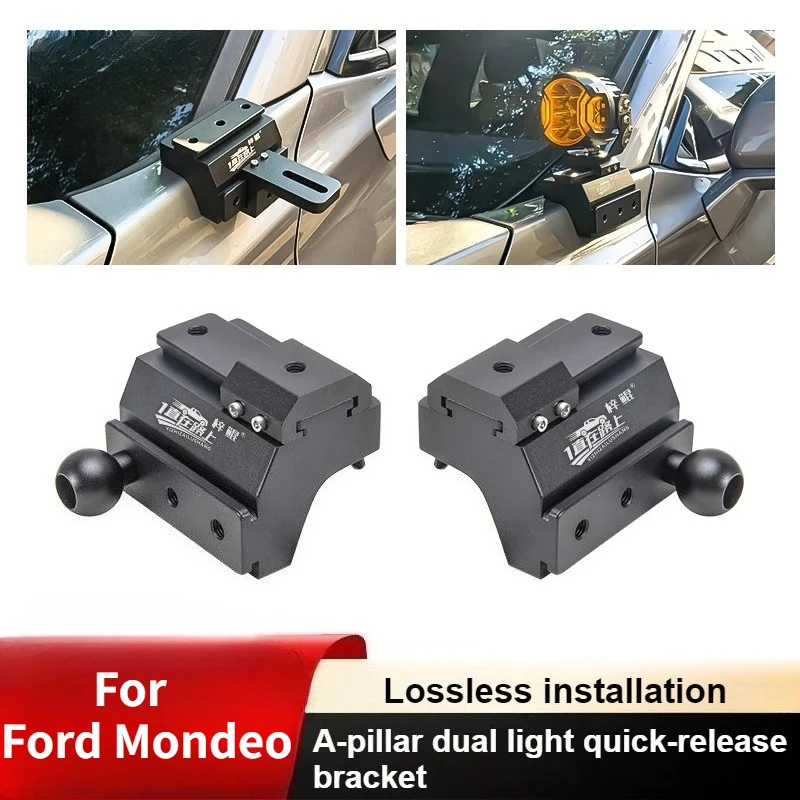 

For Ford Mondeo A-Pillar Dual Light Quick-Release Bracket Modification LED Spotlight Mounting Extension Bracket Accessory