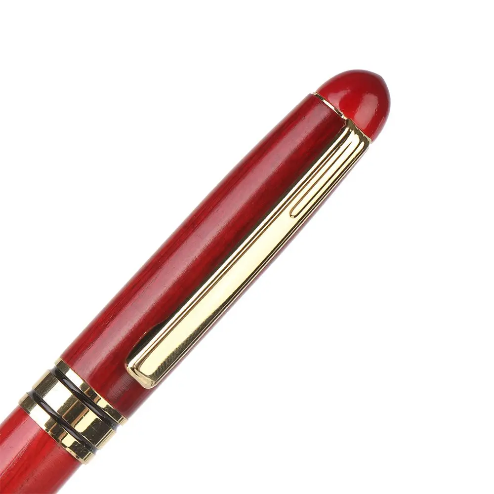 هدية توقيع السكتة الدماغية الخط الماهوجني قلم رصاص معدني القلم كليب الحبر عبوات أقلام نافورة الخيزران #1