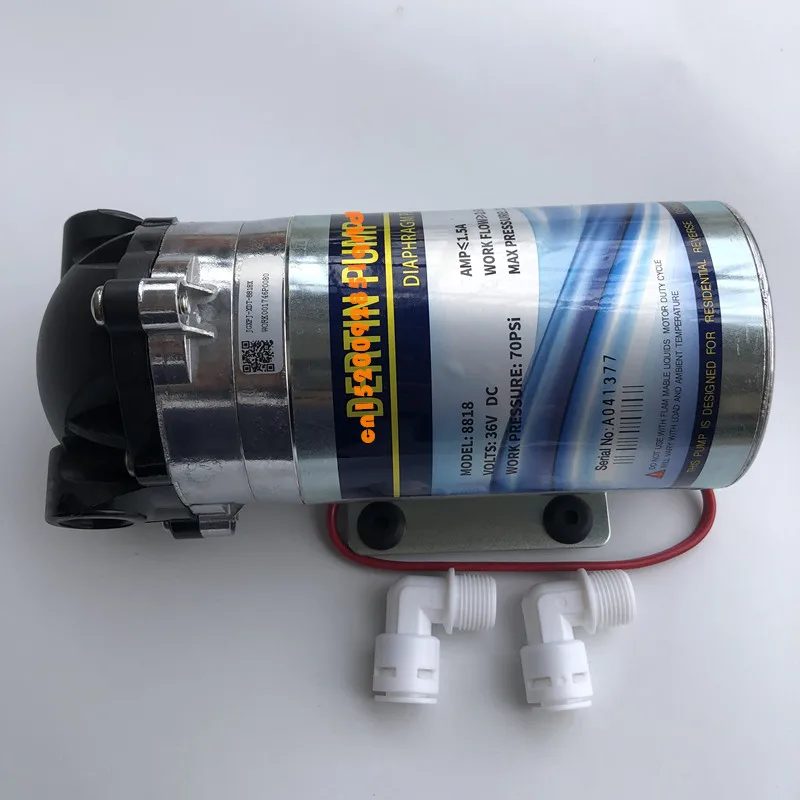 400gpd Diaphragm pump 36V DC RO Booster Pump high pressure vacuum water filter parts reverse osmosis system Increase Pressure