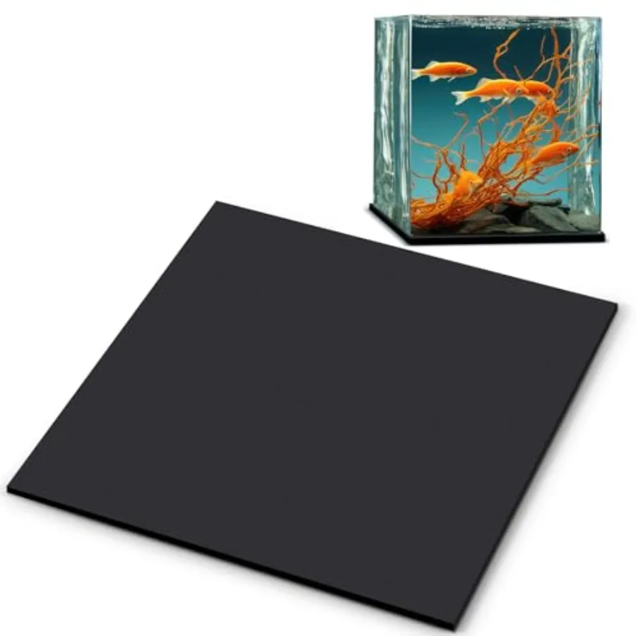 

1 Pcs Aquarium Fish Self Leveling Mat for Under Tank 5mm Thick Mat with Adhesive Backing Shockproof Waterproof Easy to Cut Stab