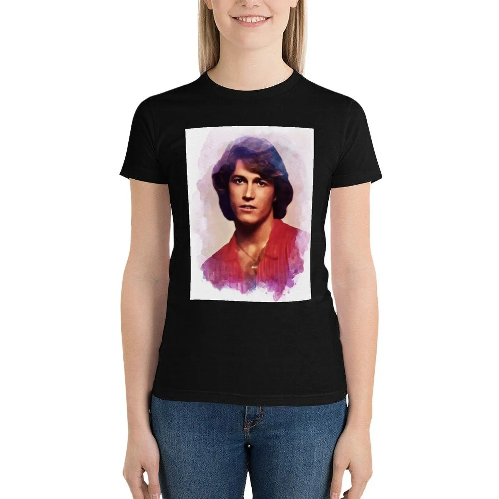 Andy Gibb, Music Legend T-Shirt kawaii clothes hippie clothes western t shirts for Women