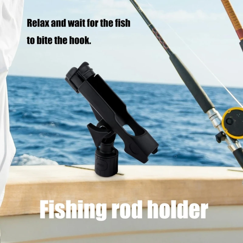 Fishing Rod Holder 360 Degree Rotating Heavy Duty Boats Rod Holder with T Shaped Screw Universal Track Mount Rod Holder - view 3