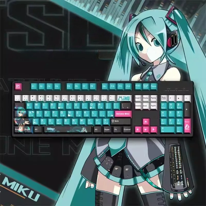 Anime Thema Mechanische Tastatur Cosplay Hatsune Miku Chopper Ayanami Rei Figur Gaming Tastatur Jungen Geschenke