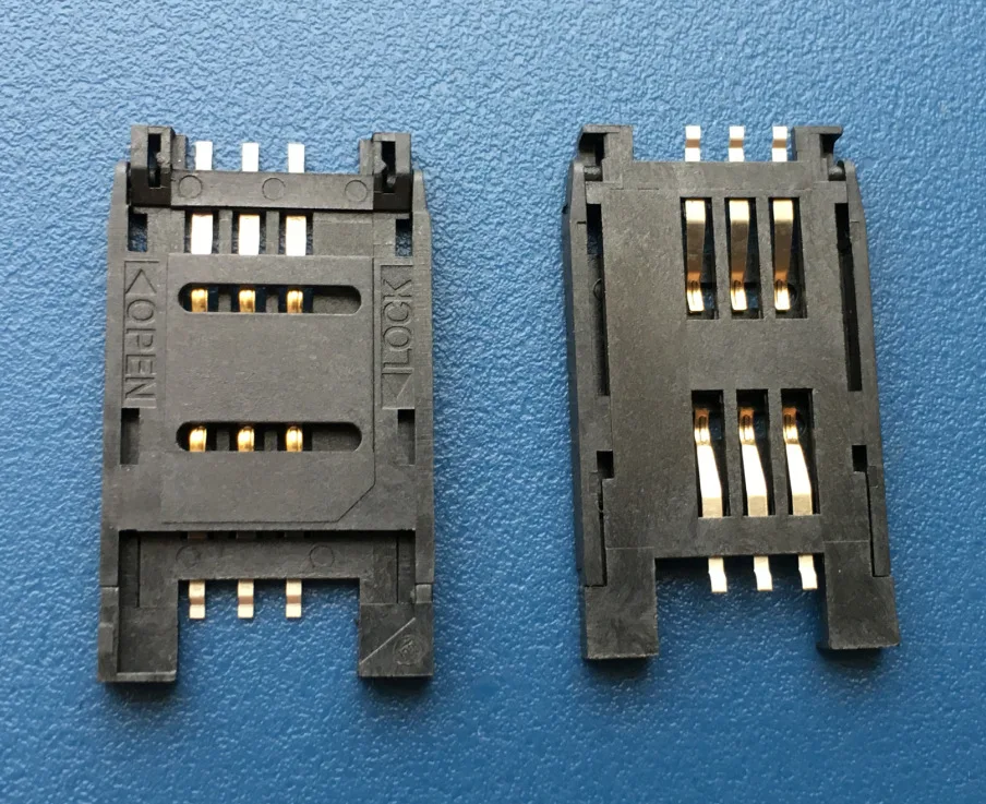 For MUP SIM card holder, clamshell type 6P mobile phone communication, module matching, genuine high temperature resistance