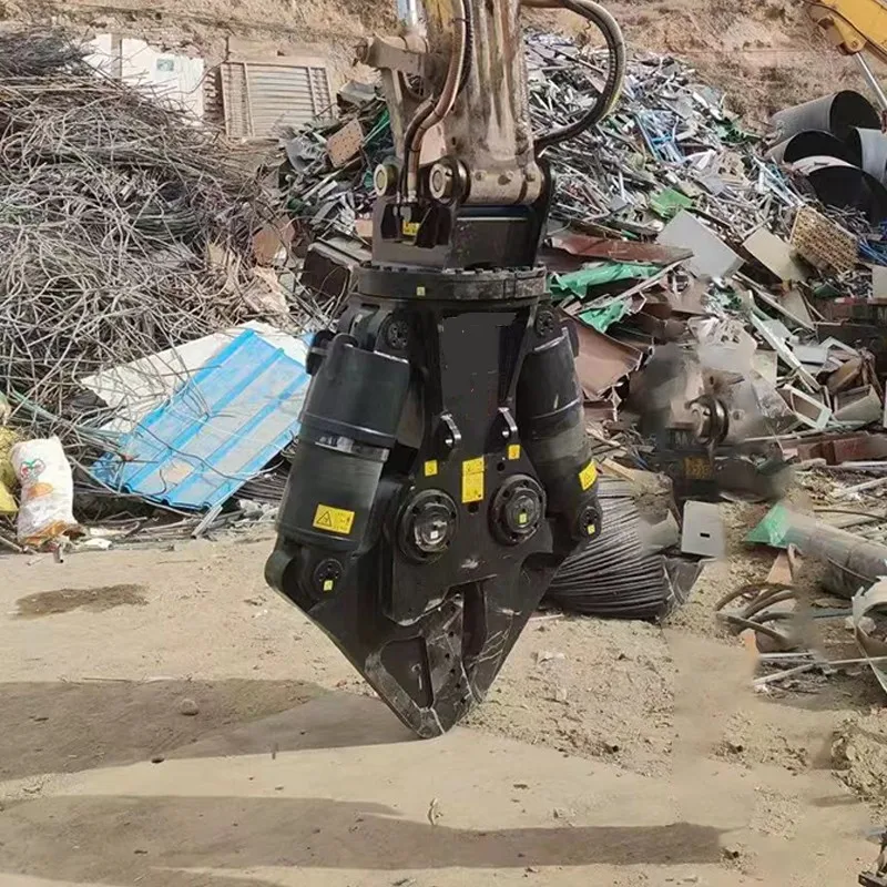 Double Cylinder Hydraulic Shear for Scrap Steel Recycling Building Demolition Metal Cutting Industrial Dismantling Customized