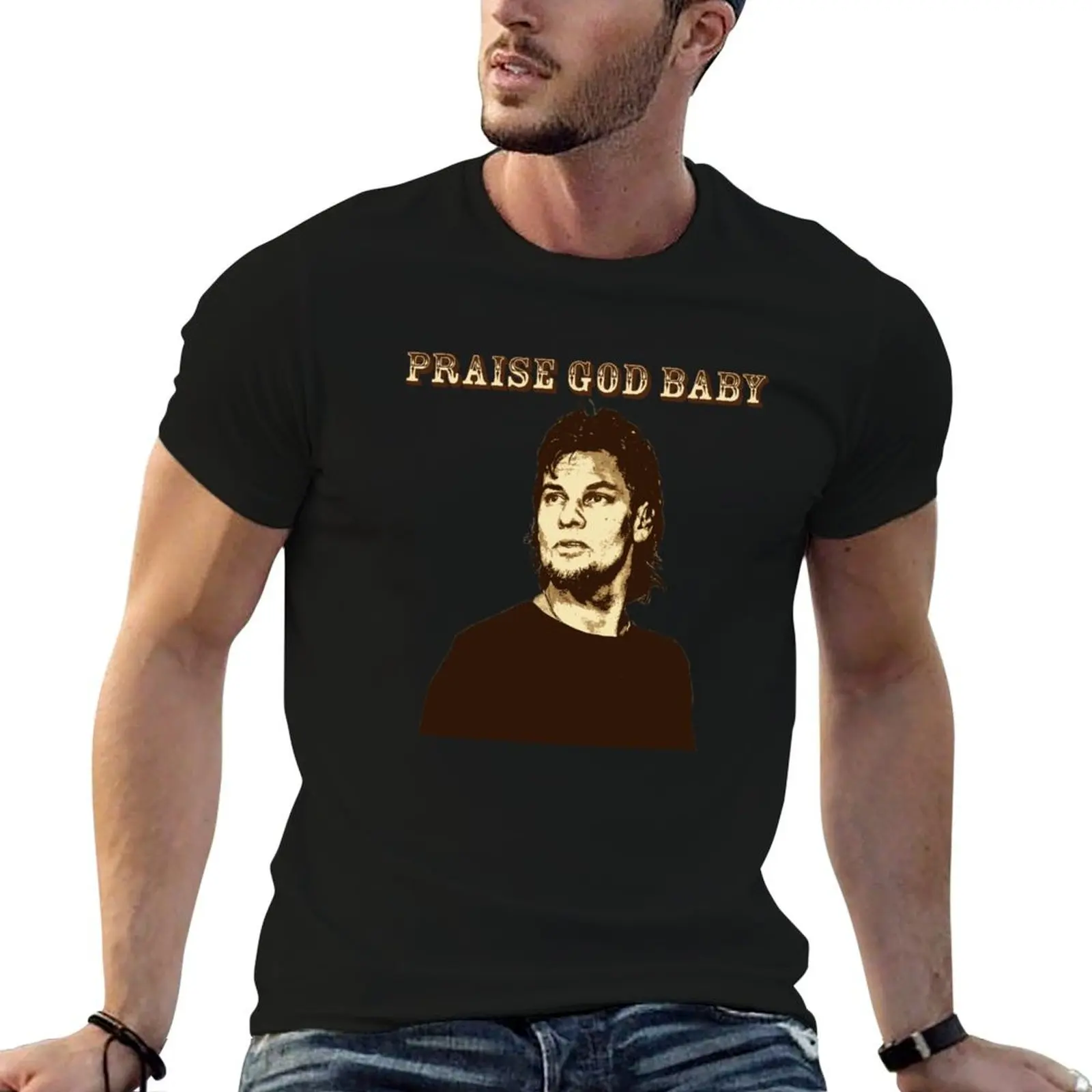 

Theo Von Praise God Baby T-Shirt vintage clothes Short sleeve tee man clothes tshirts for men