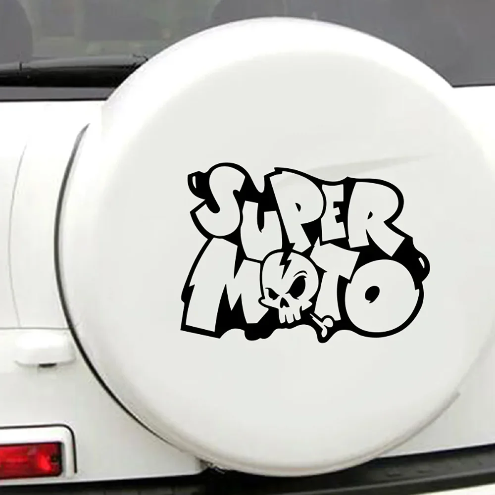 1PC Holographic Super Moto Sticker for Car Motorcycle Exterior Personalized Motocross Culture Decal