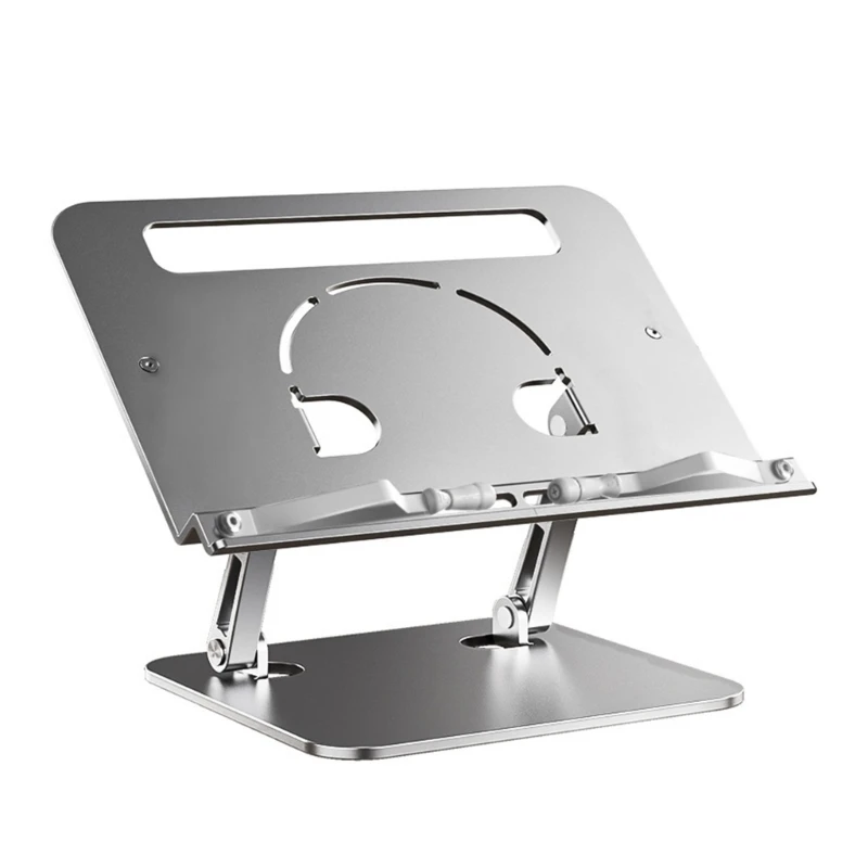 Aluminum Alloy Reading Bookshelf for Pad Tablet Laptop Holder Adjustable Bracket Desktop Book Support Rack