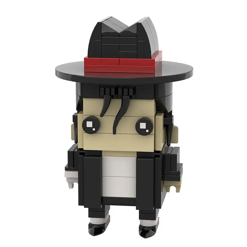 Michael Jackson Handcrafted Building Block Stage Performance Doll Collectible Ornament Holiday Gift