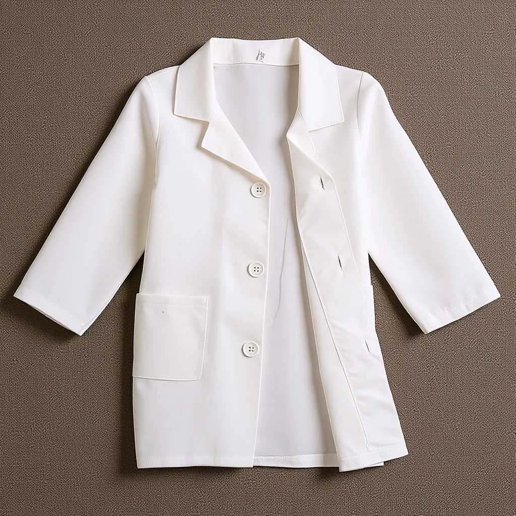 

Kids White Lab Coat Long Sleeve Doctor Costume for Children Science Experiments Role Projects Toddler Dress Up
