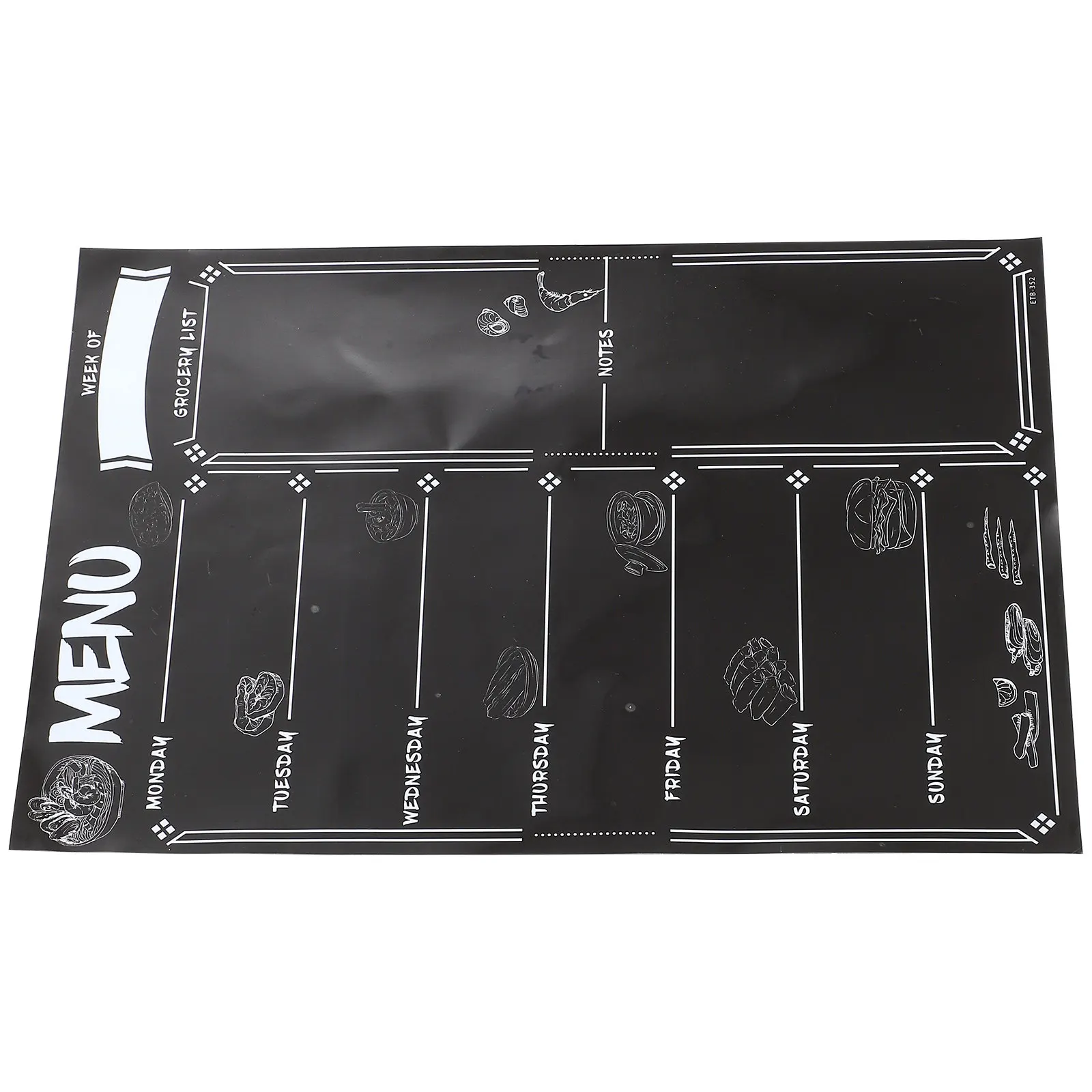 

Magnetic Blackboard Sheet Kitchen Fridge Menu Board Smooth Surface Erasable Dry Erase Blackboard Sticker Multipurpose Home