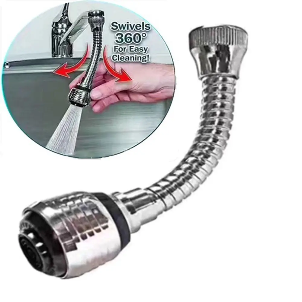 360 Rotate Faucet Kitchen Saving Filter Bathroom Nozzle Universal Tube Kitchen Attachment Faucet  Extension Part Accessories